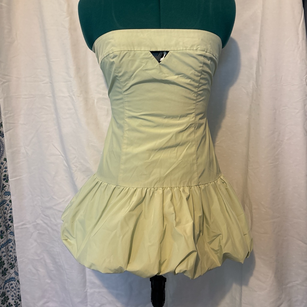 Strapless Light Green Dress